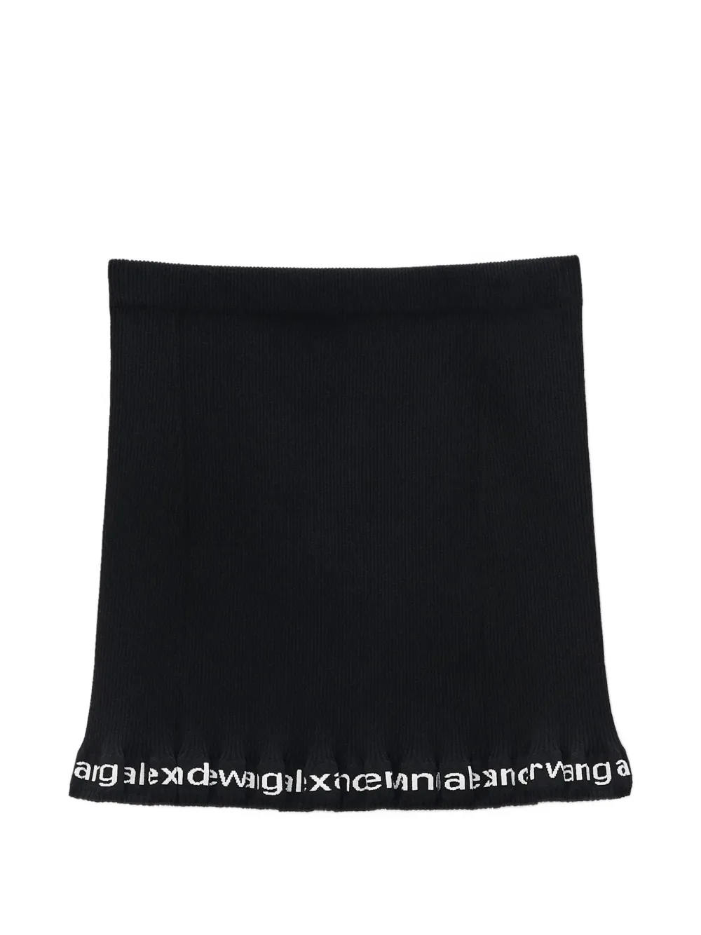 Alexander Wang ribbed mini skirt - Nero
