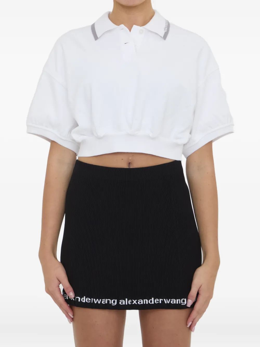 Alexander Wang collar polo top | White | Image 1