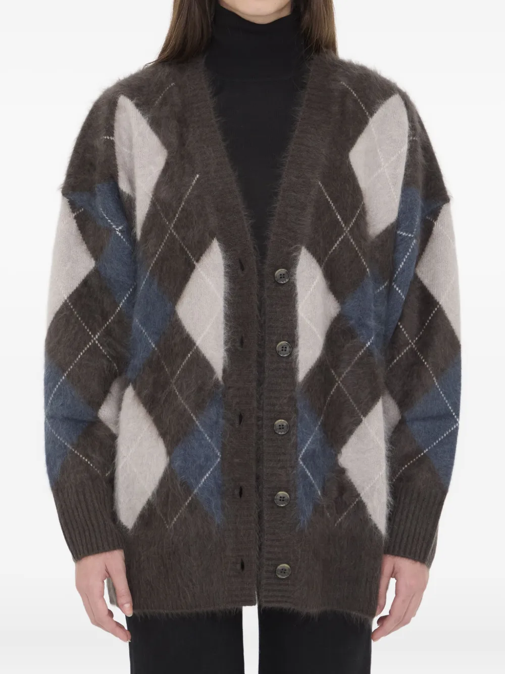 Lisa Yang Elaria button cardigan | Brown | Image 1
