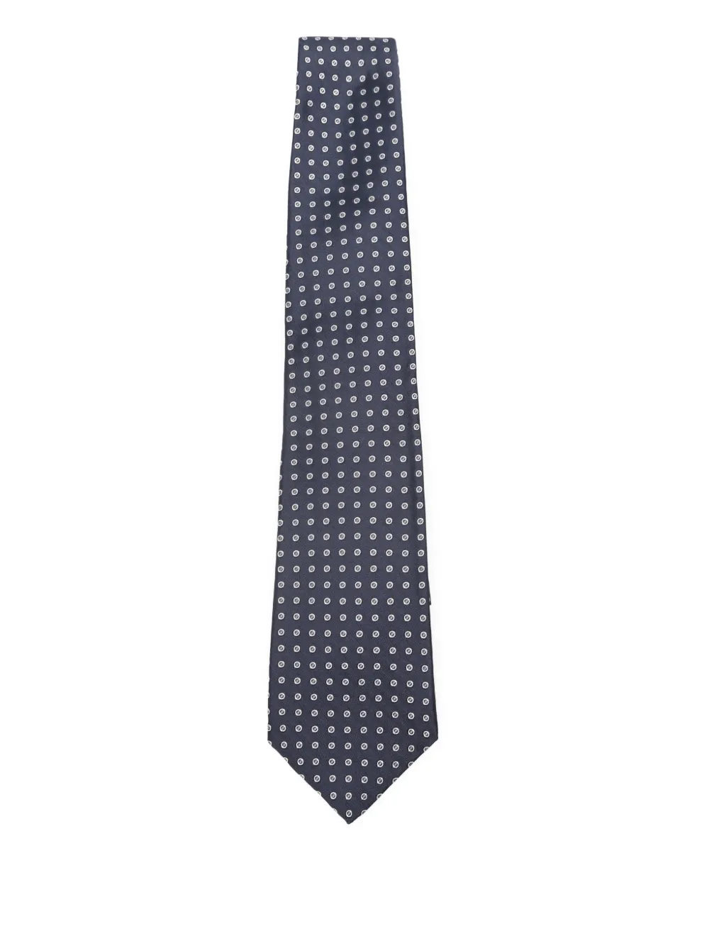 Kiton geometric-patterned silk tie | Blau | Image 1
