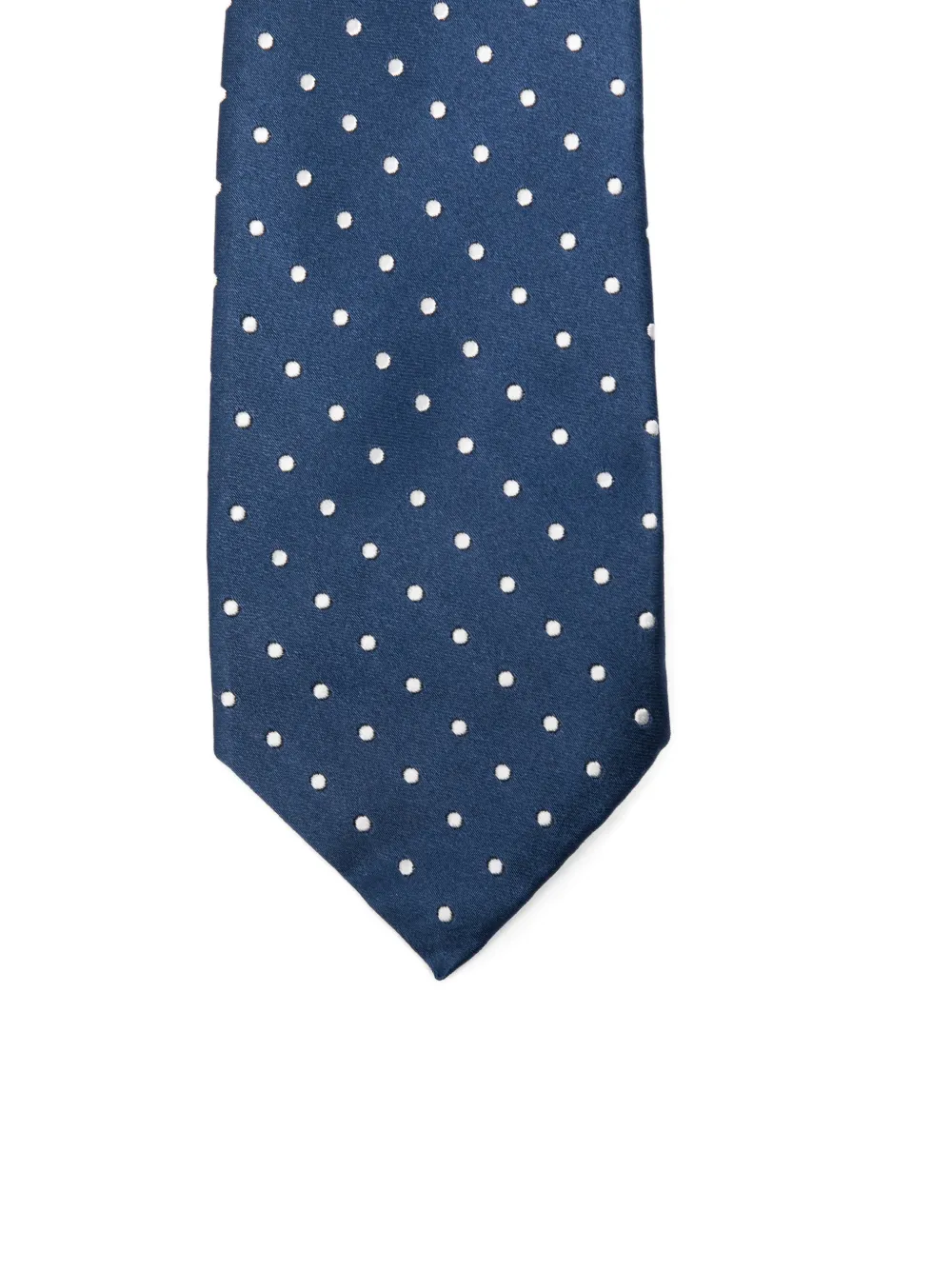 Kiton polka-dot tie Blauw