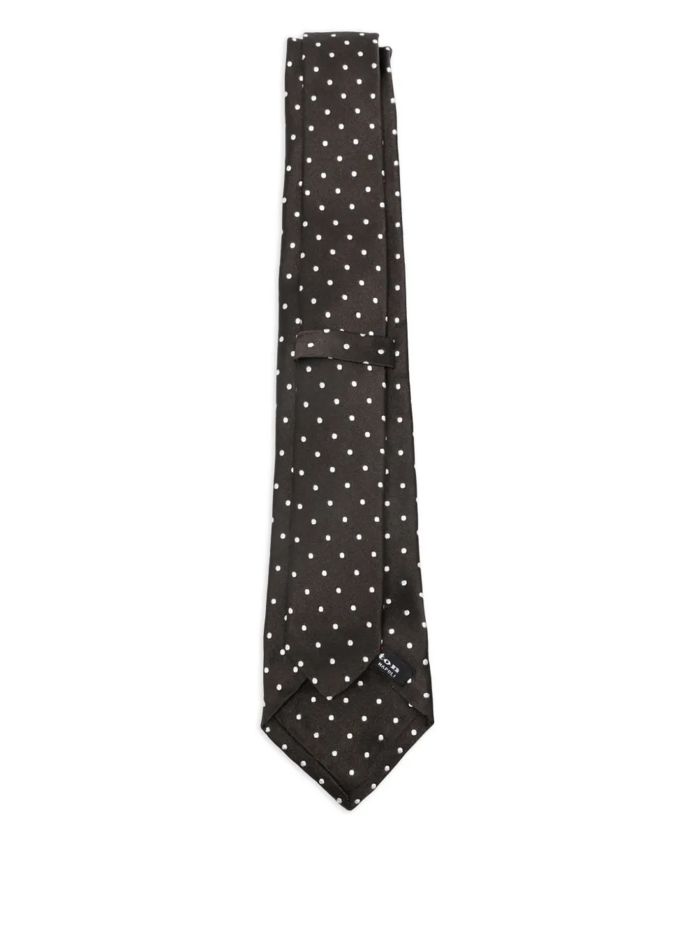 Kiton polka-dot tie - Bruin