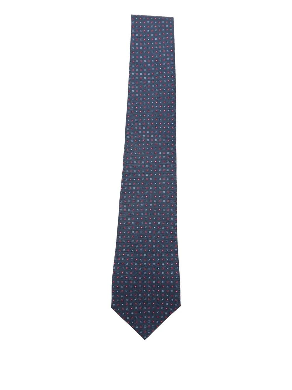 Kiton patterned silk tie | azul | Image 1