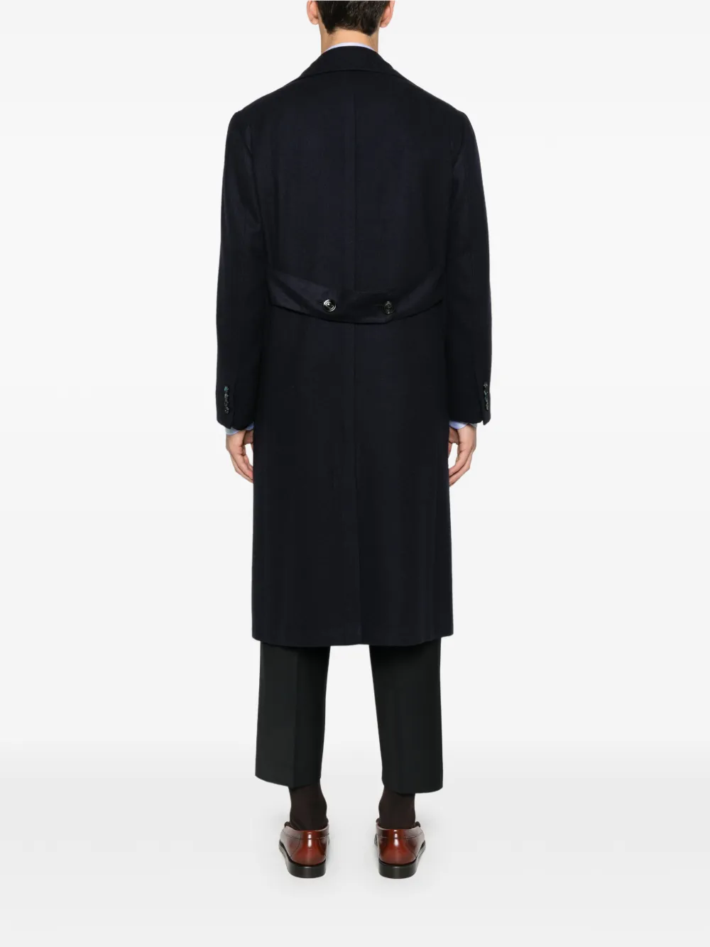 Kiton カシミア ダブルコート | ブルー | FARFETCH JP