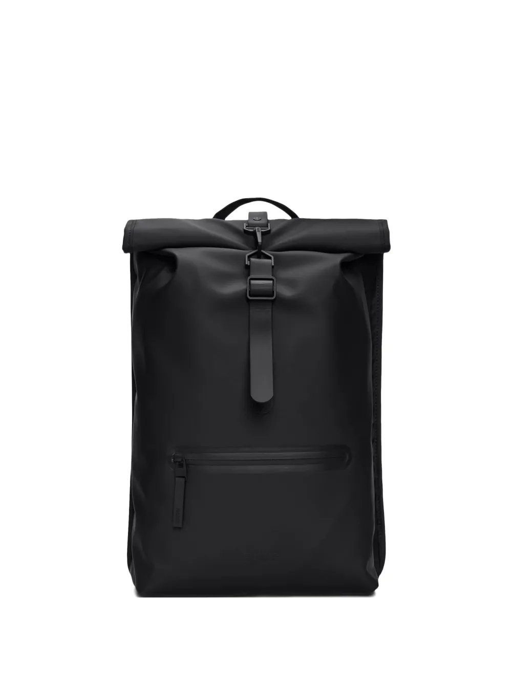 Rains roll-top buckle backpack | Black | Image 1