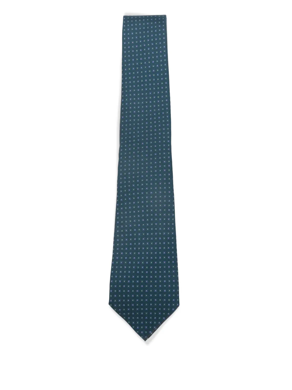 Kiton patterned silk tie | azul | Image 1