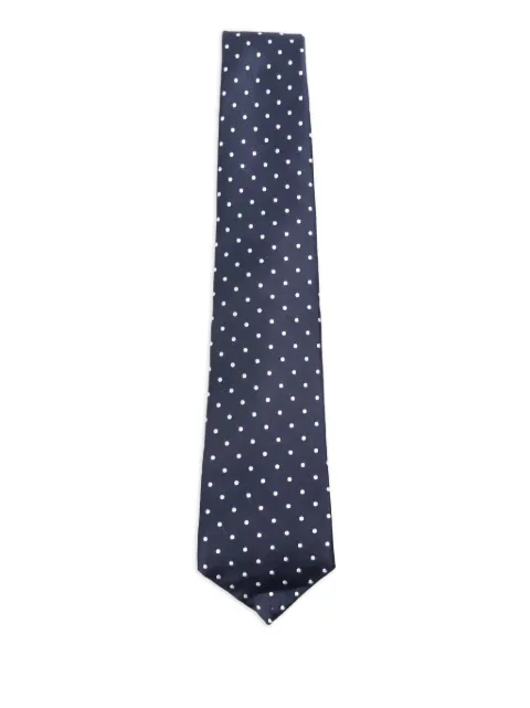 Kiton polka-dot silk tie