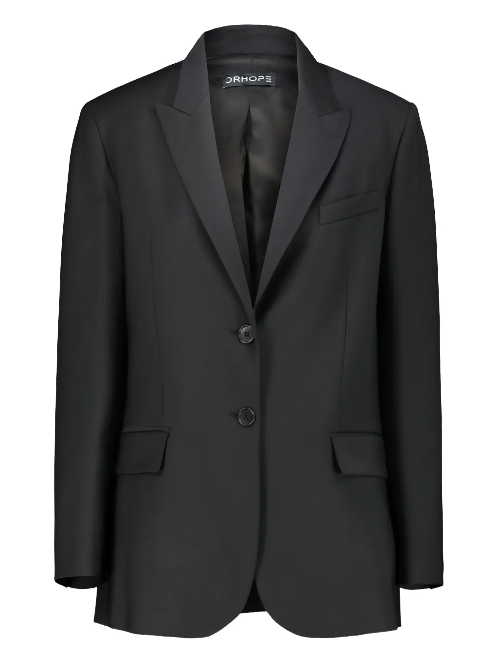 DRHOPE two-button wool blazer - Nero