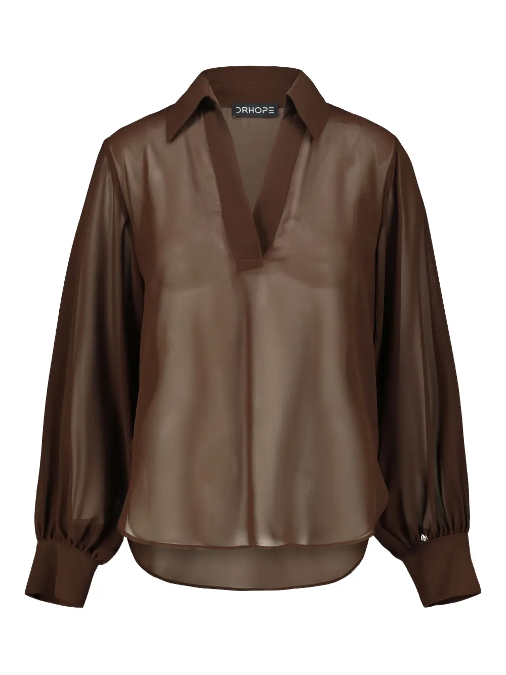 Drhope Dr. Hope Polo Neck Blouse Clothing In Brown