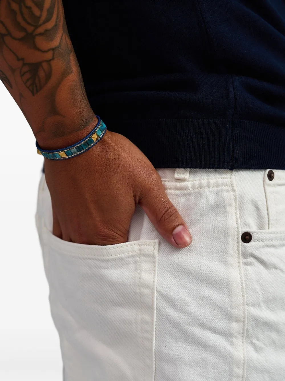 Nialaya Jewelry pulsera con apliques de apatita | Image 2