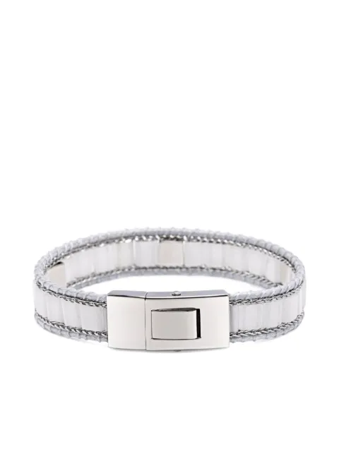 Nialaya Jewelry pulsera de jade con apliques