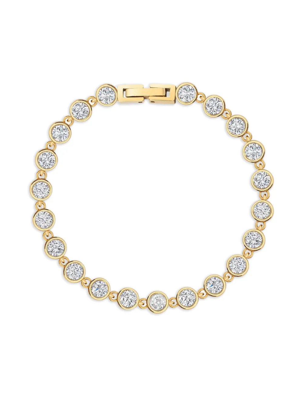 Nialaya Jewelry zirconia-embellishment bracelet - Oro