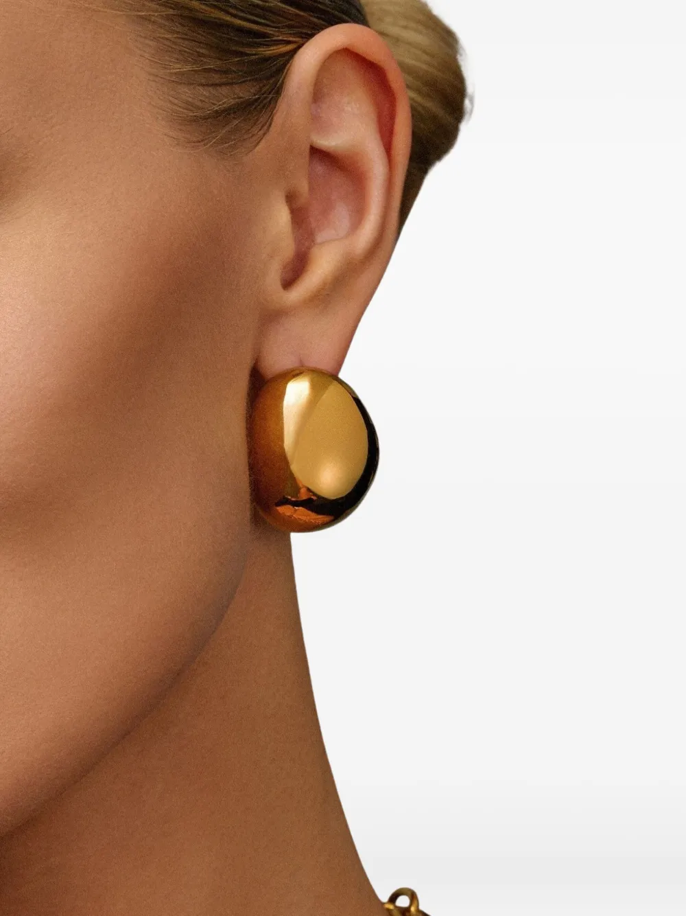Nialaya Jewelry Oval Stud Earrings In Gold
