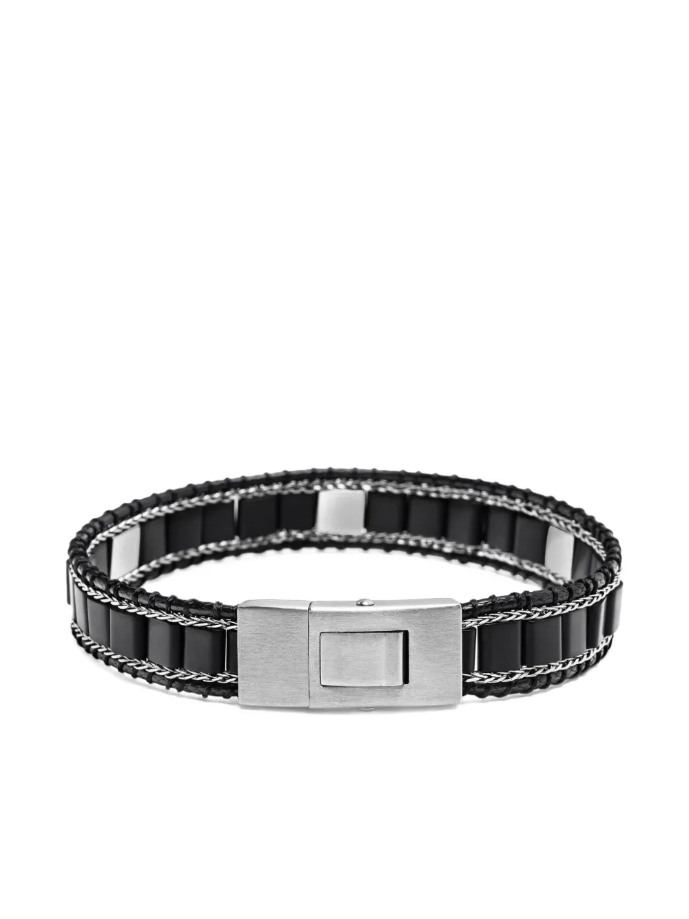 Nialaya Jewelry pulsera con ónix | negro | Image 1