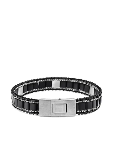 Nialaya Jewelry stud onyx bracelet