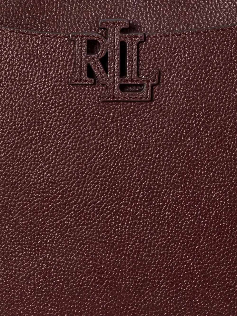 Ralph Lauren Cameryn Logo Strap Shoulder Bag In Burgundy