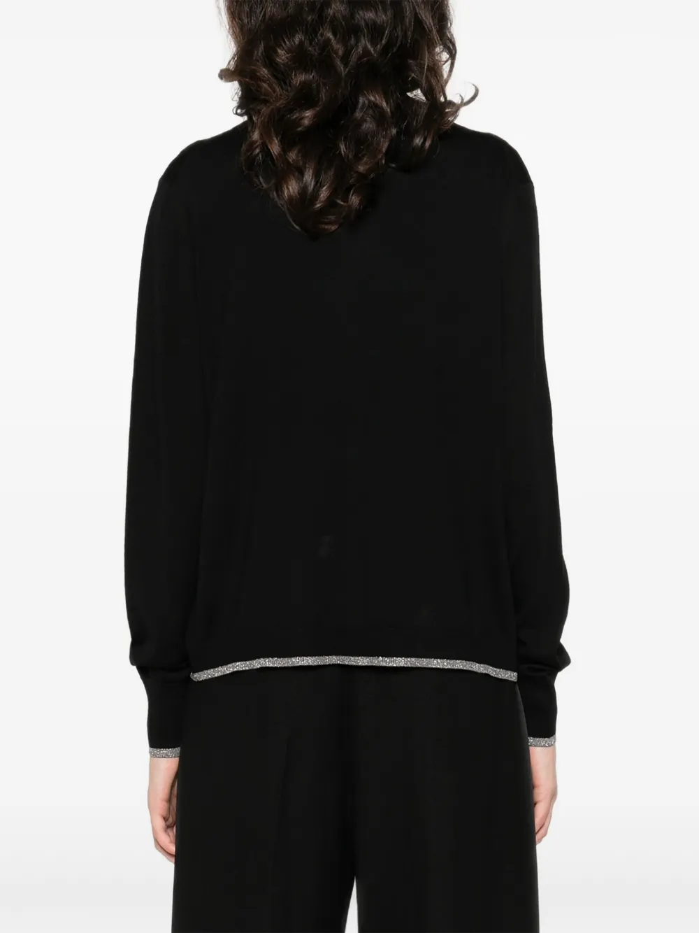 Gran Sasso Button-fastening Cardigan (set Of Two) In Black