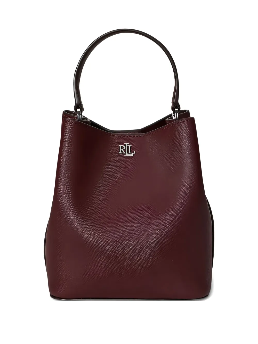 Lauren Ralph Lauren Reese logo-plaque top-handle bucket bag - Rosso