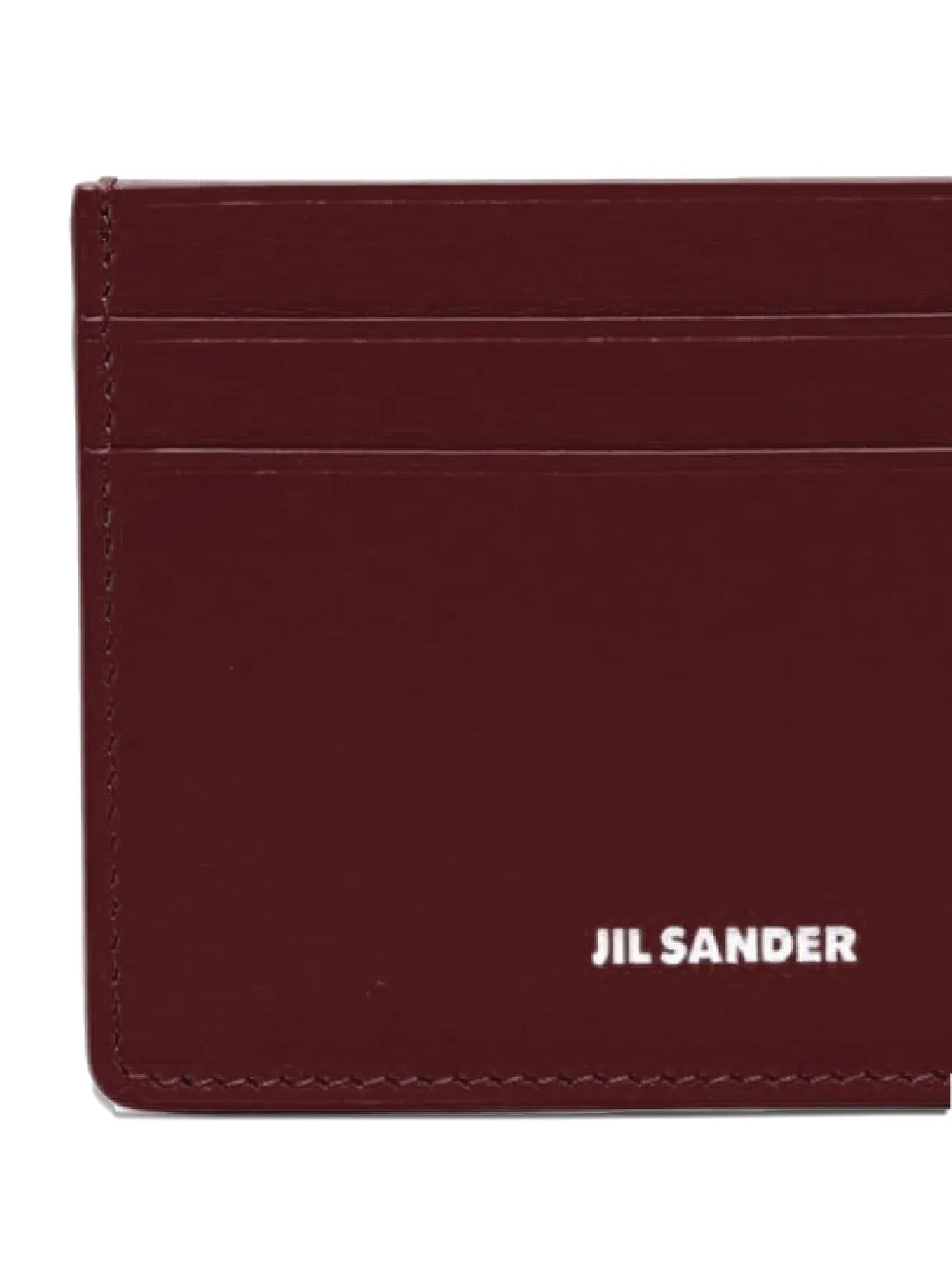 Jil Sander Pasjeshouder met logo Rood