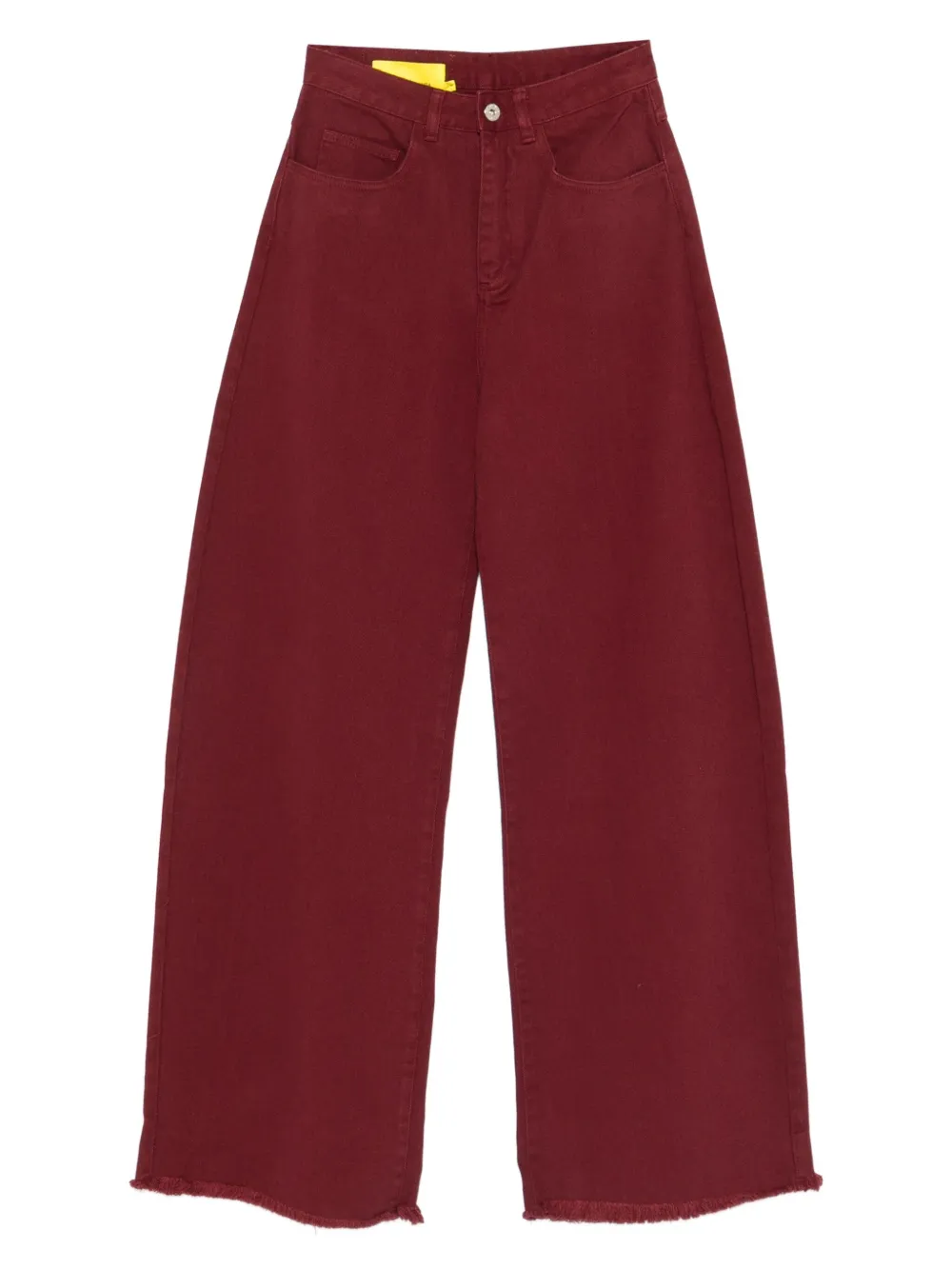 Marques' Almeida Frayed Jeans In Burgundy