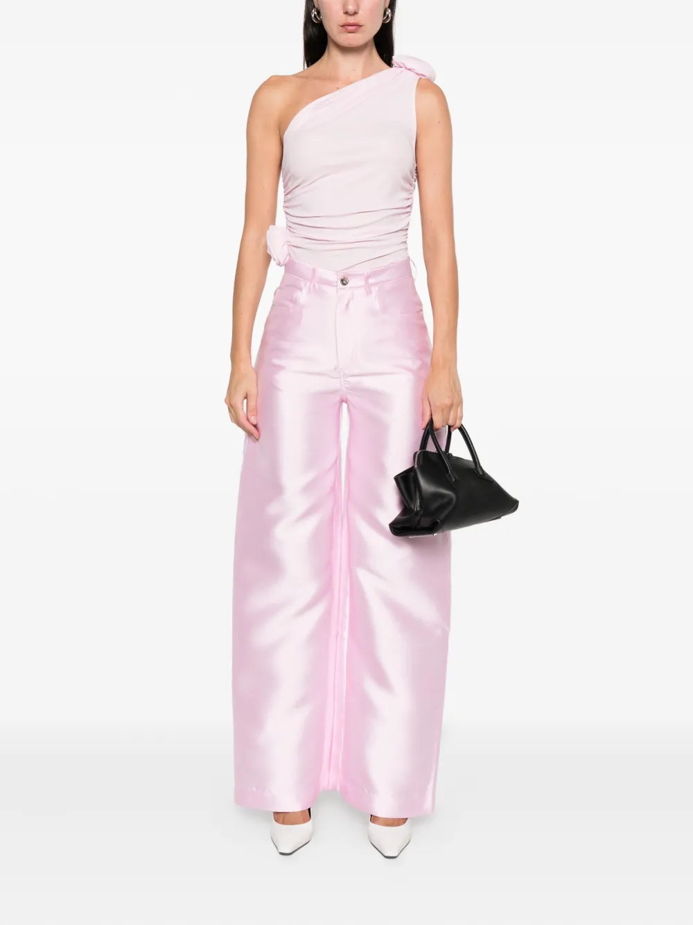 Marques'Almeida Broek met logopatch - Roze