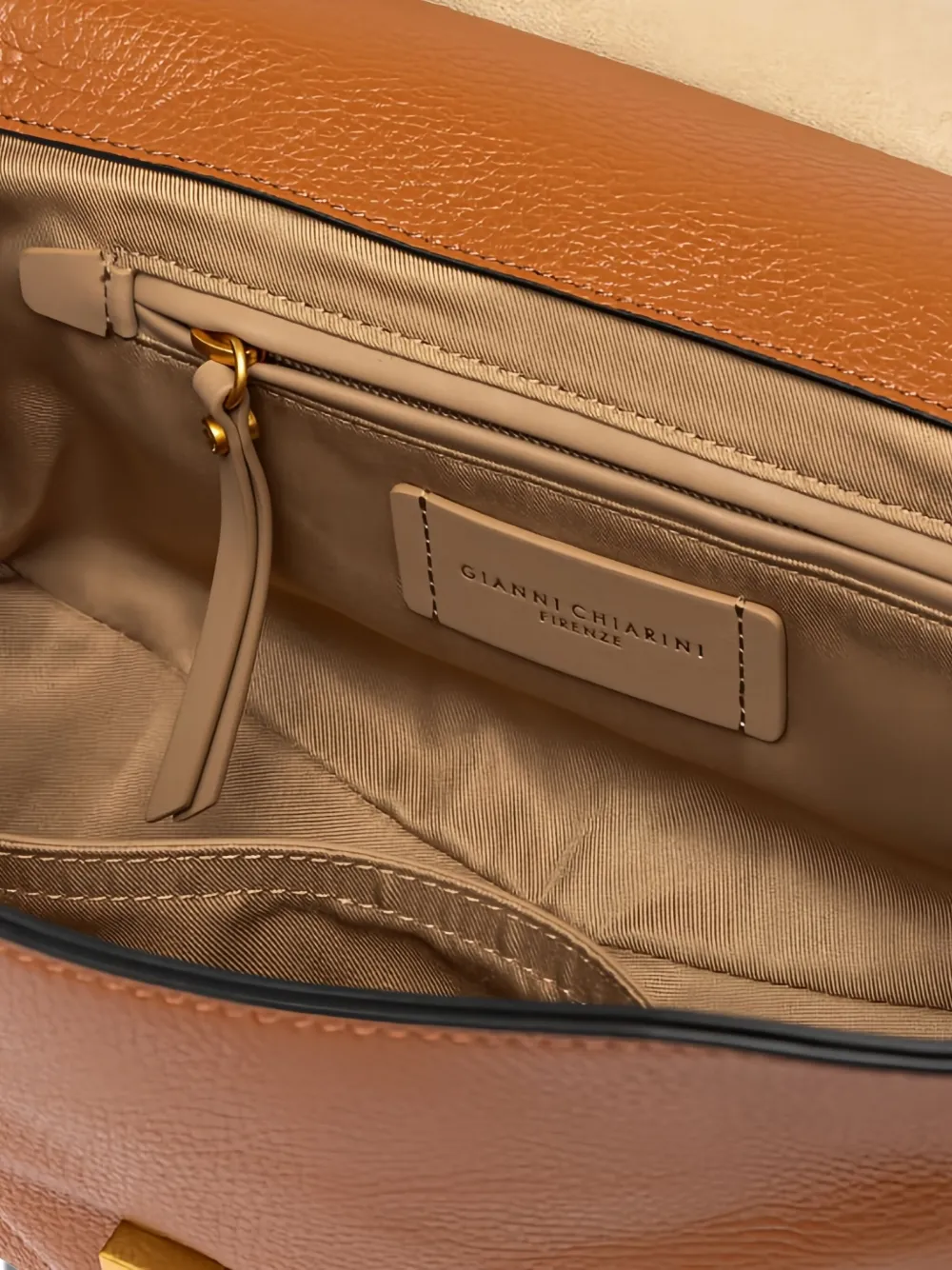 Gianni Chiarini Ottavia Flap-top Tote Bag In Brown