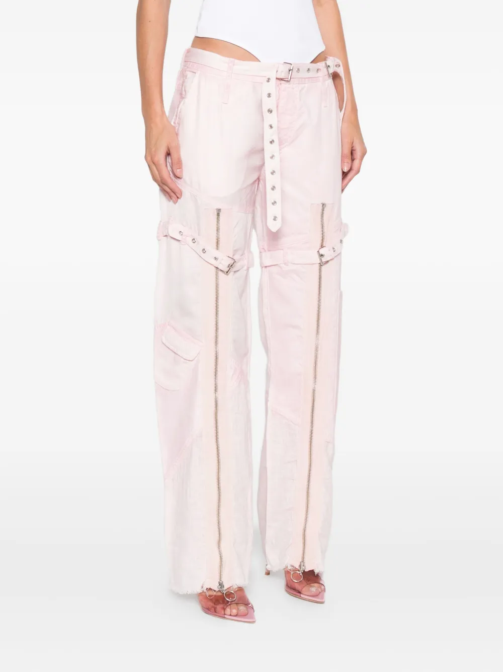 Marques' Almeida Zip-detail Trousers In Pink