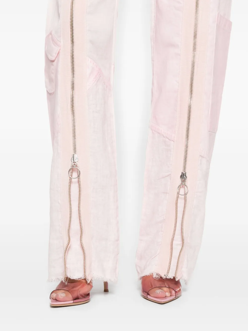 Marques' Almeida Zip-detail Trousers In Pink