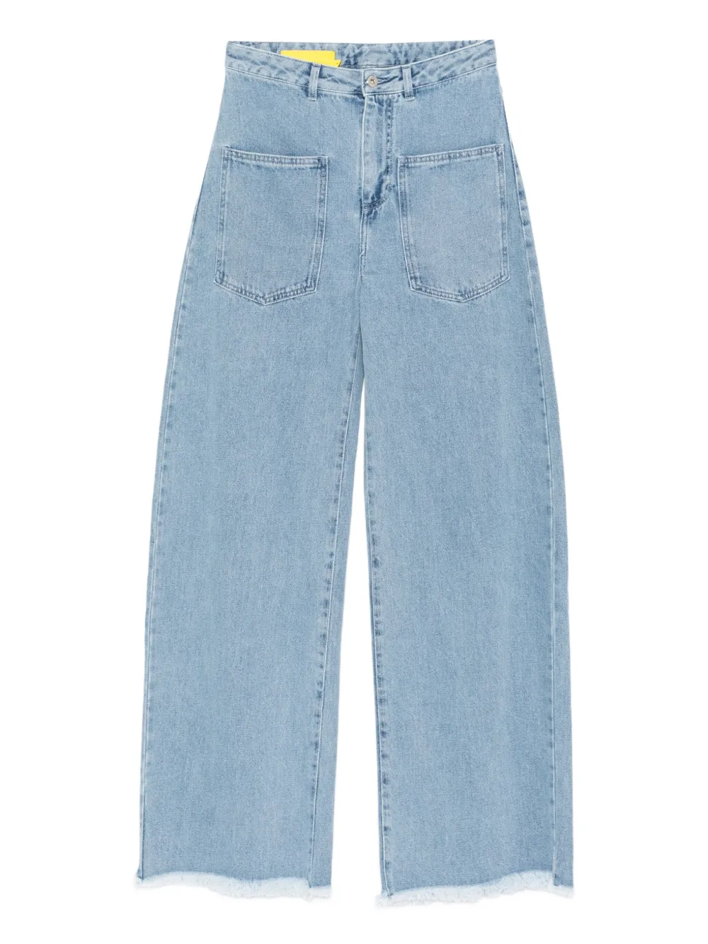 Marques'Almeida patch-pockets frayed jeans | Blue | Image 1