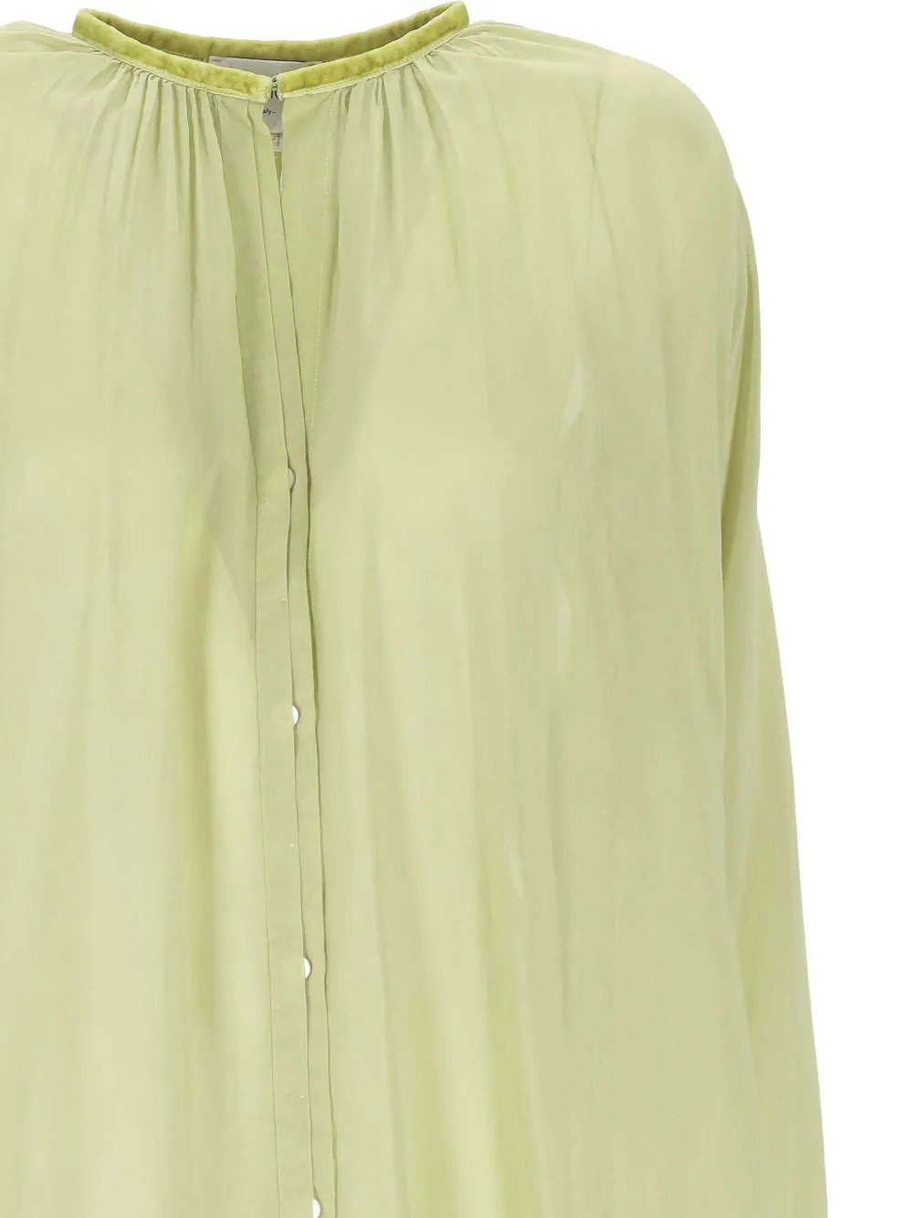 Forte Blouse met knopen Groen