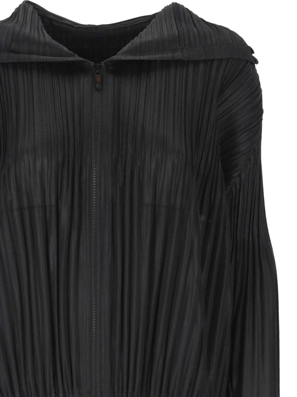 Issey Miyake Long-sleeved Casual Jacket In Black