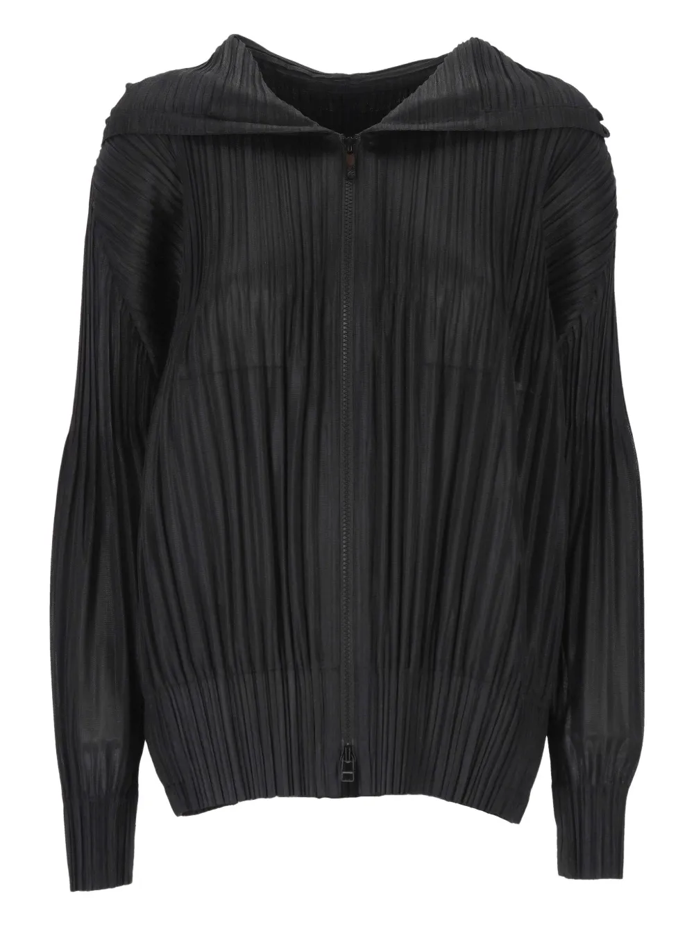 Issey Miyake Long-sleeved Casual Jacket In Black