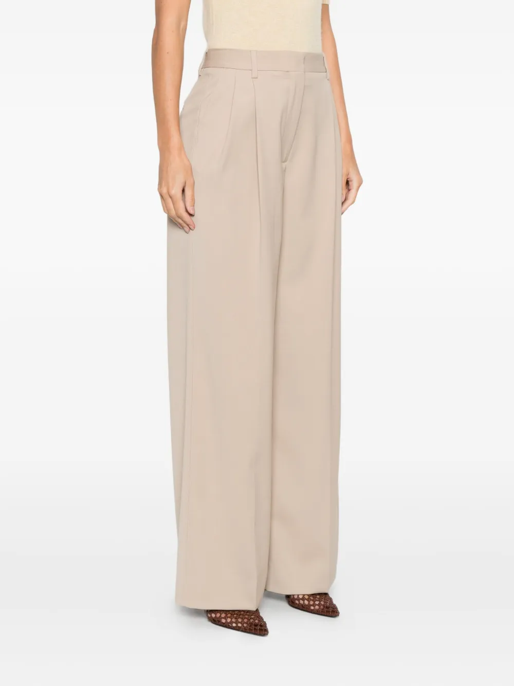 Filippa K Pleated Trousers In Neutral