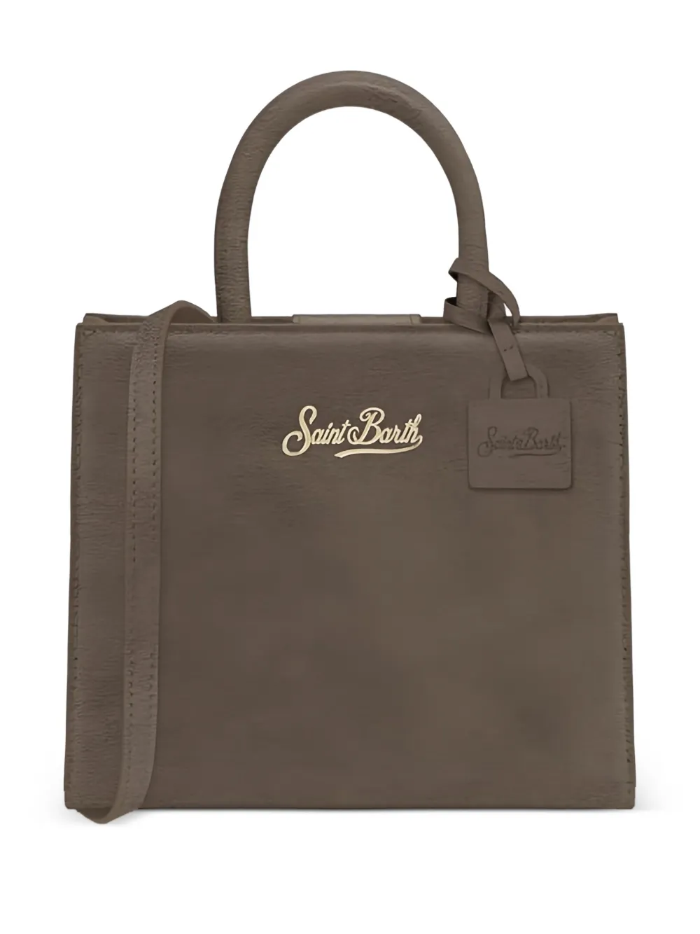 MC2 Saint Barth mini Shop top handle tote bag | Brown | Image 1