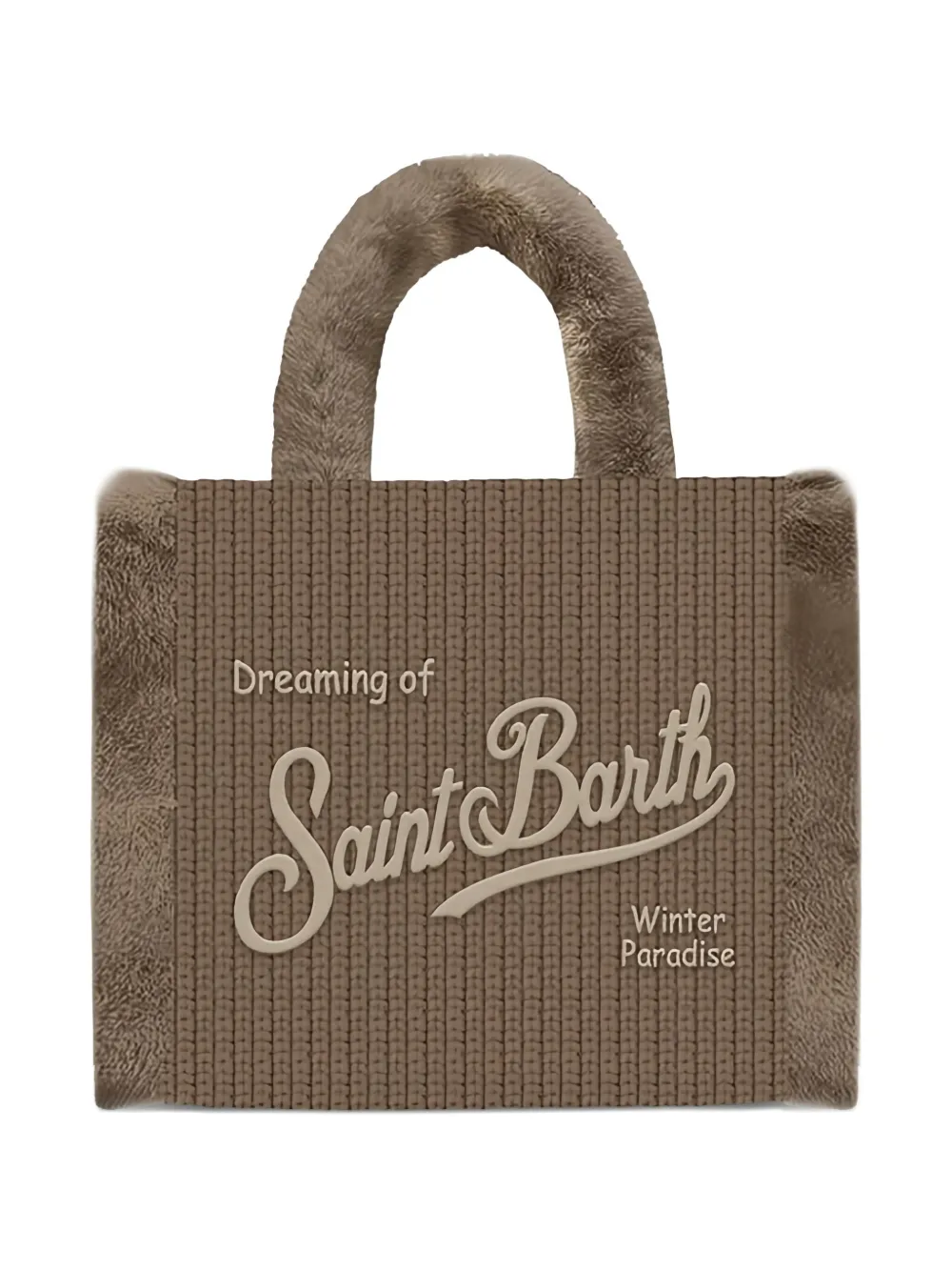 MC2 Saint Barth Colette Shearling Rib tote bag | Neutrals | Image 1