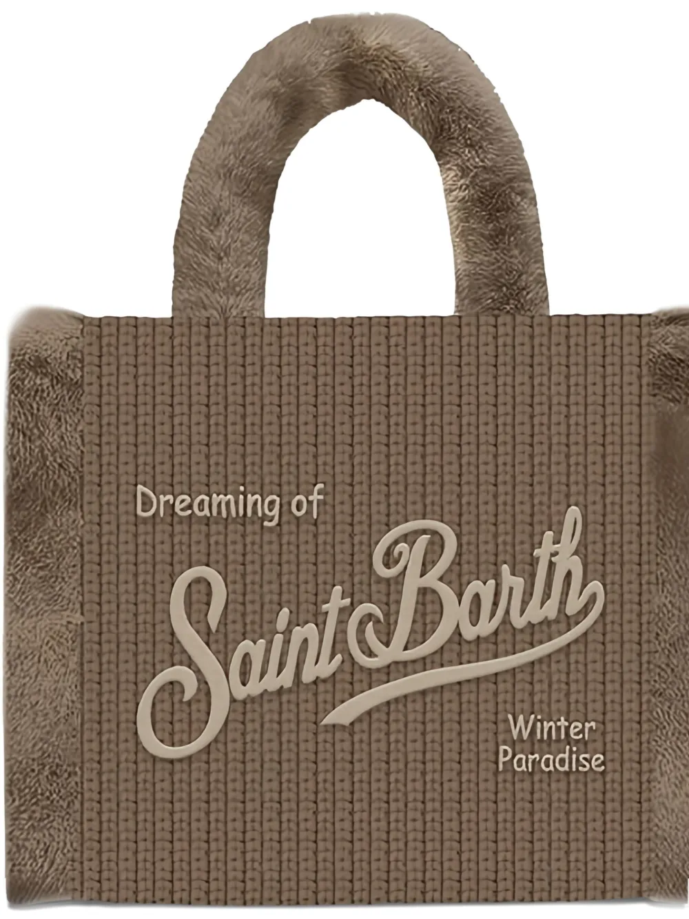 MC2 Saint Barth Colette Shearling Rib tote bag - Beige