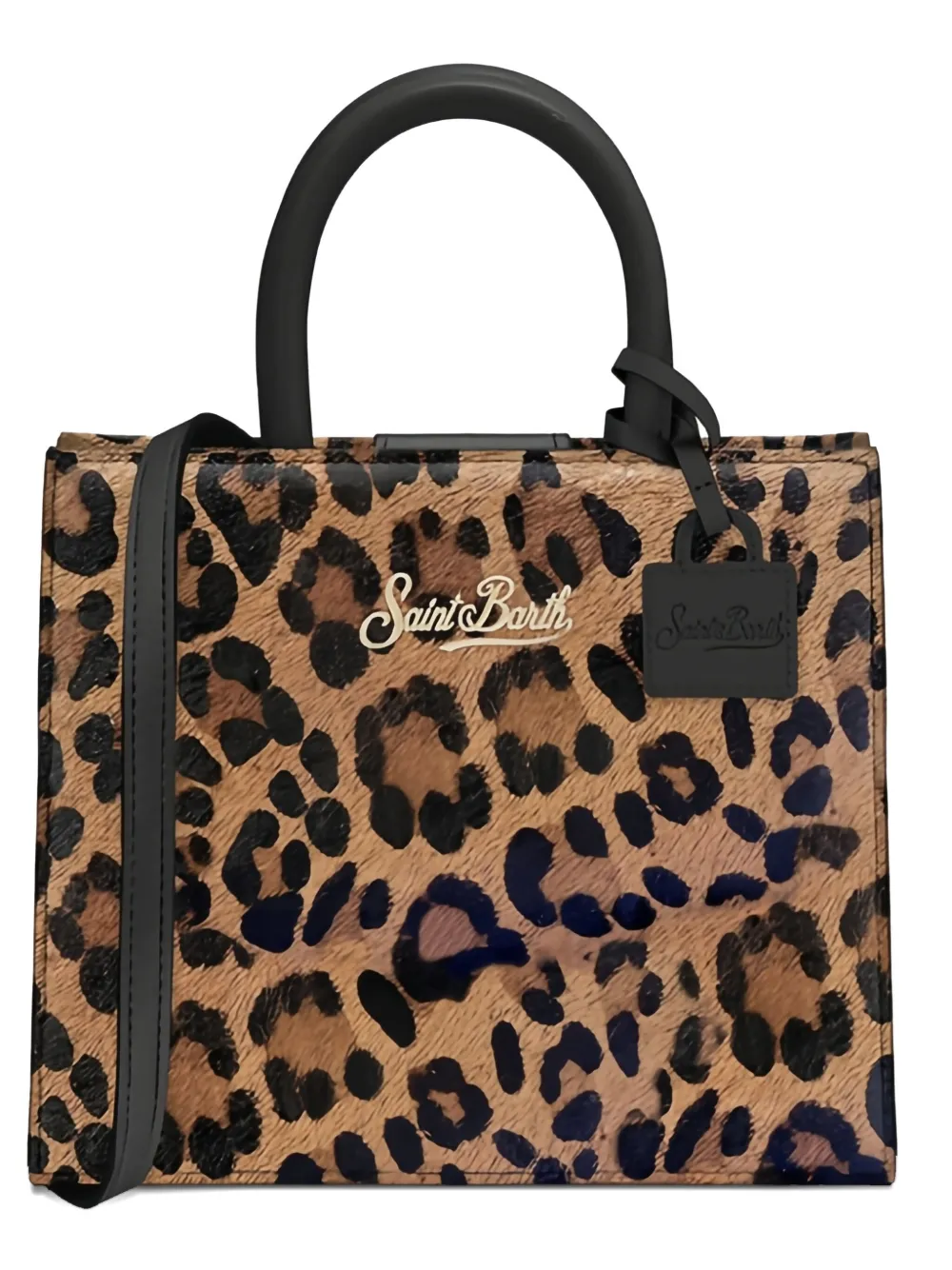 MC2 Saint Barth mini Shop Bag animal print tote bag - Bruin