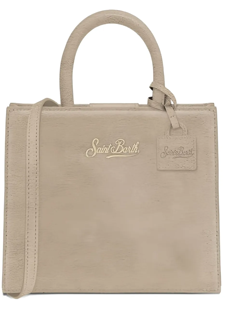 MC2 Saint Barth mini Shop top handle tote bag - Beige