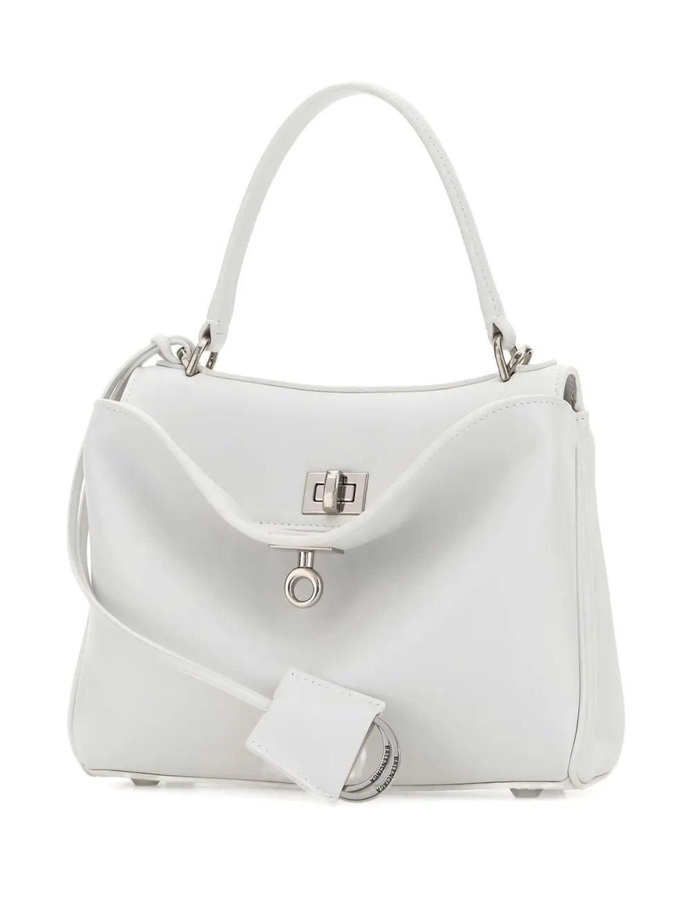 Balenciaga Rodeo kleine leren shopper Wit