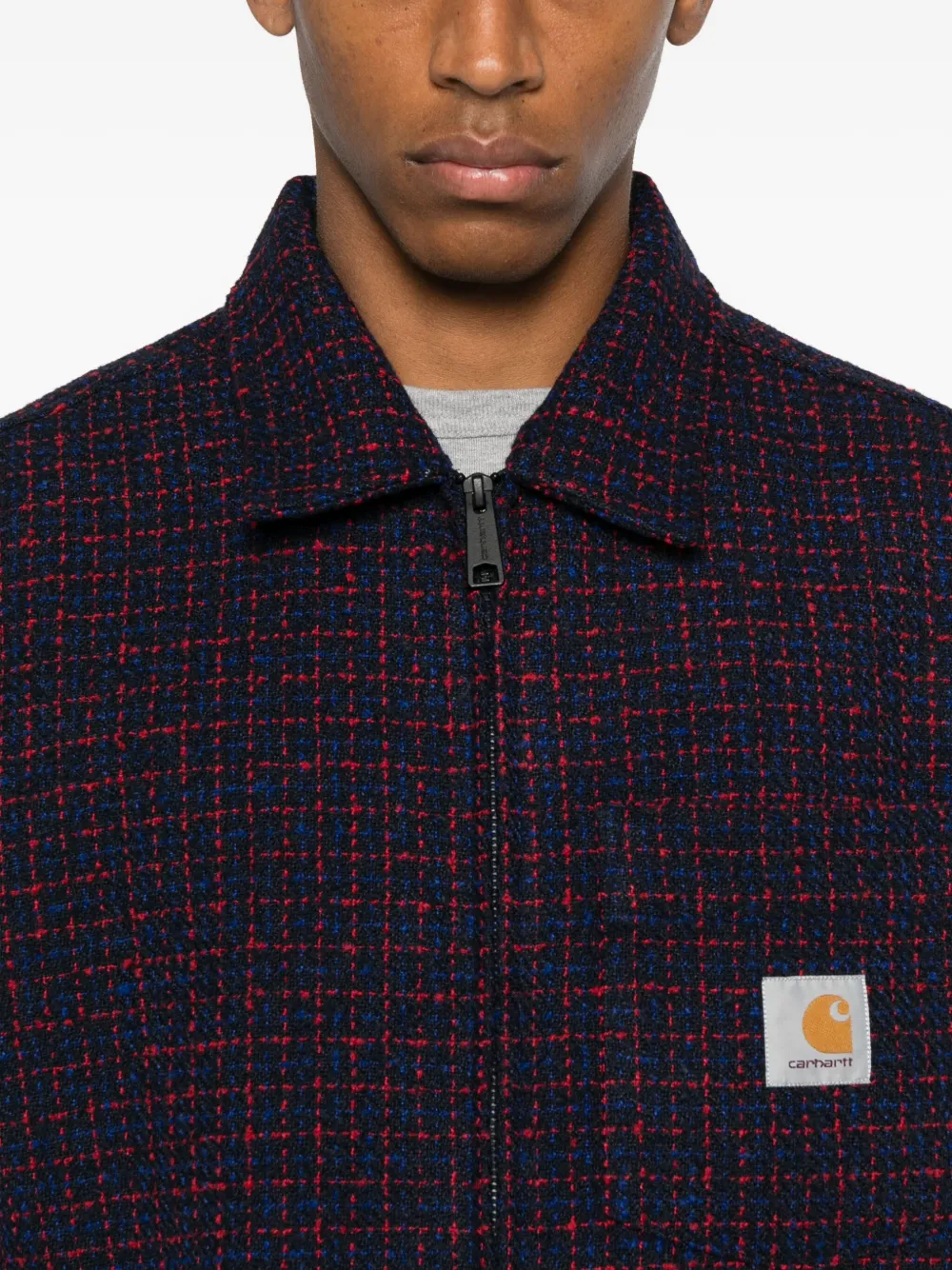 Carhartt Zip Plaid Shirt In Multi