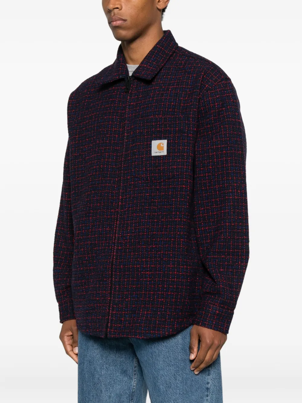 Carhartt Zip Plaid Shirt In Multi