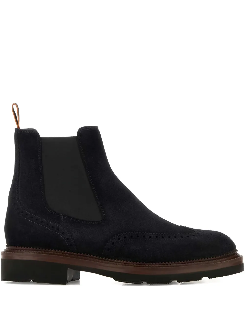 Santoni suede chelsea boots Blauw