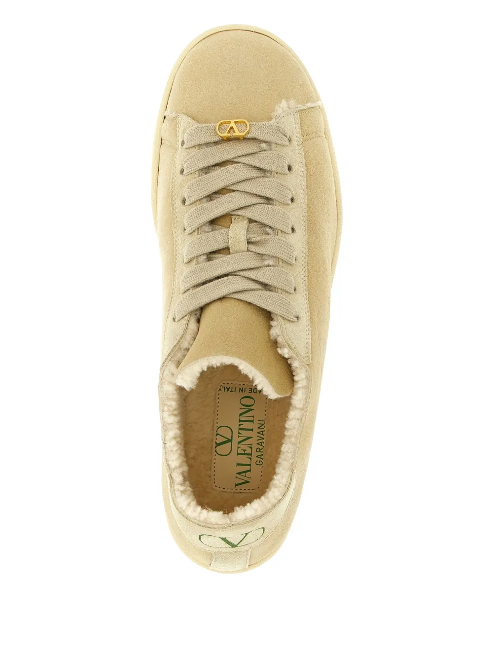 Valentino Garavani Royco leren sneakers Beige