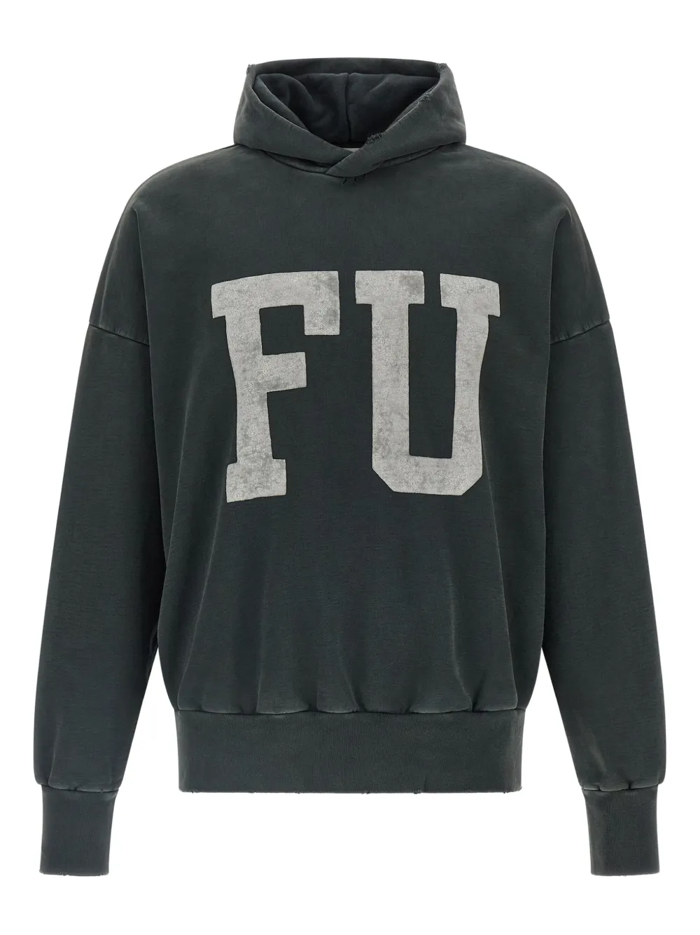 Fear Of God print long-sleeved hoodie | negro | Image 1