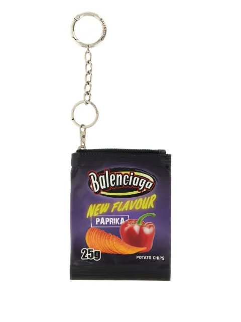 Balenciaga chips-print keyring