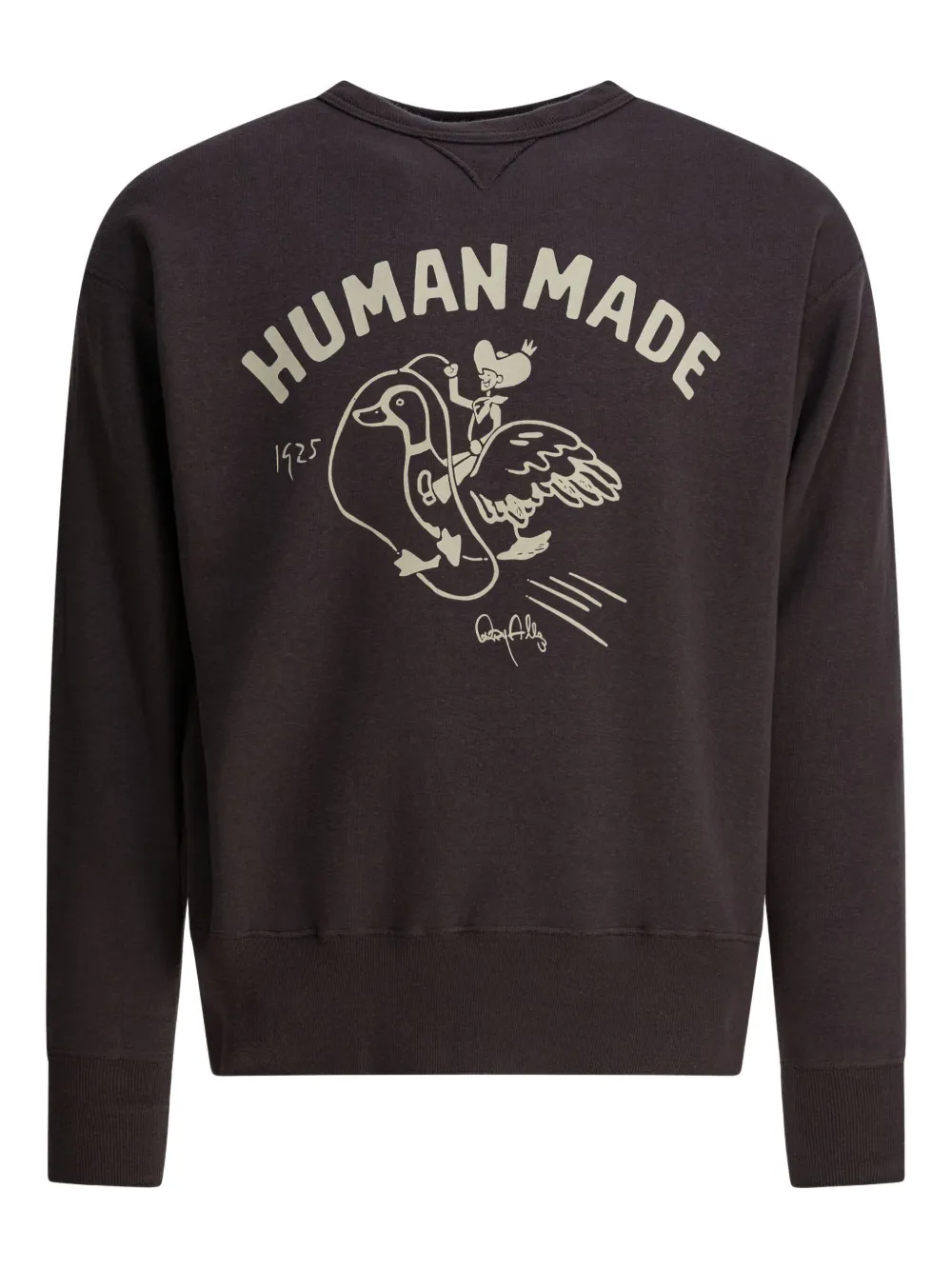 Human Made Tsuriami Sweatshirt mit grafischem Print | Braun | Image 1