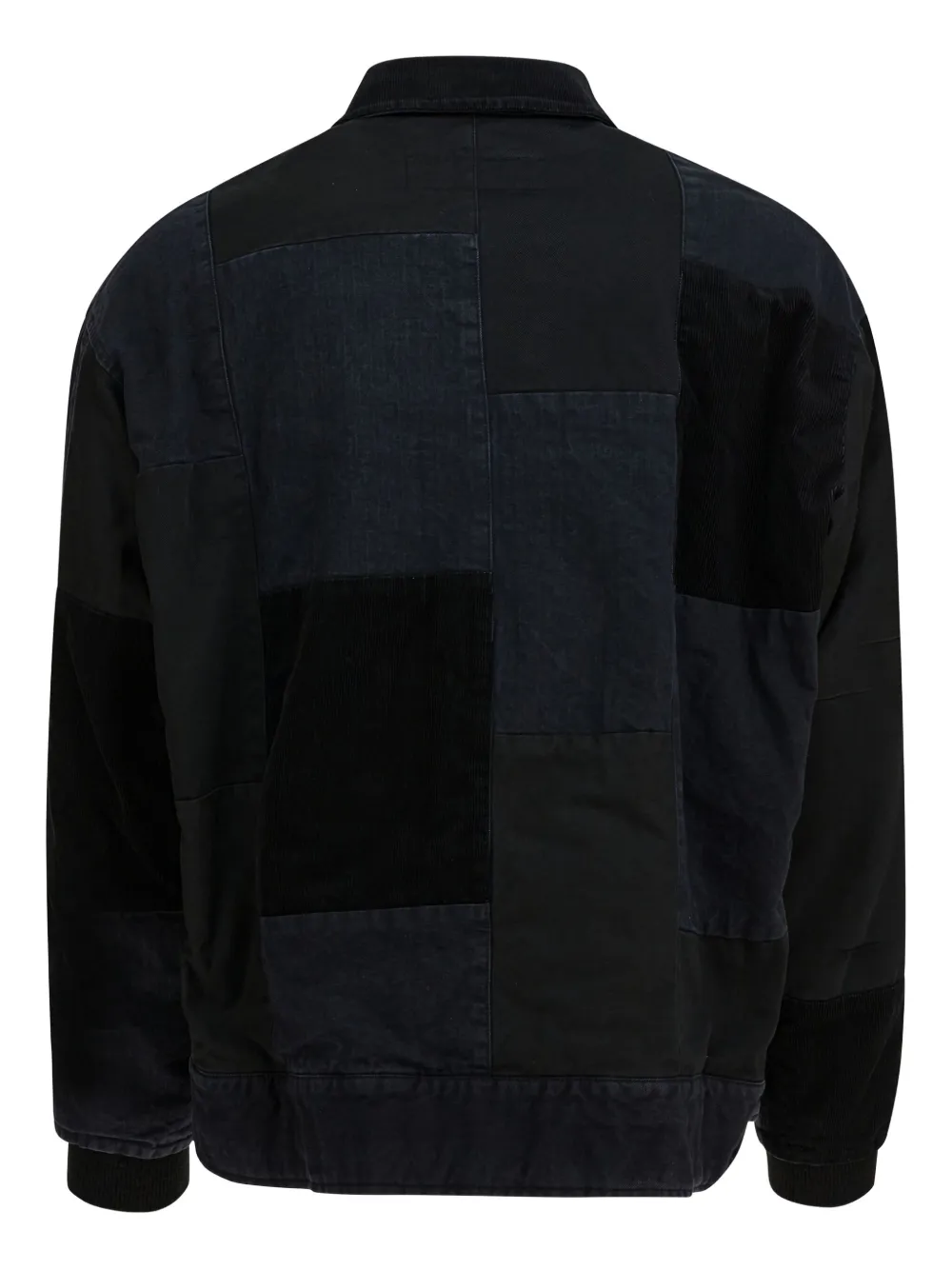 Comme Des Garçons Homme Deux Jacket With Tone-on-tone Patchwork Jackets And Coats Black In Black