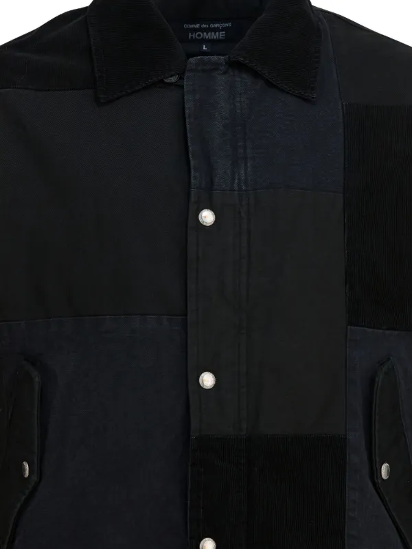 Comme Des Garçons Homme コーデュロイパネル ジャケット | ブラック