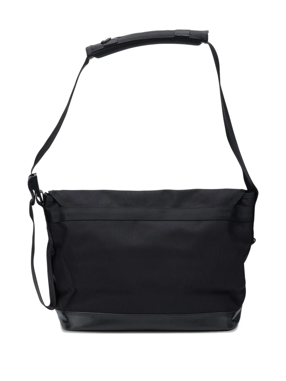 Porter-yoshida & Co Heat Buckle Strap Mensseger Bag In Black