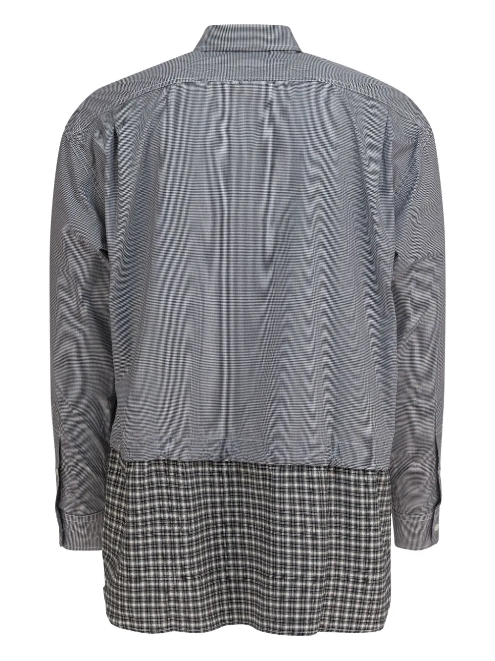 Comme des Garçons Homme check-pattern shirt - Grijs